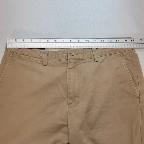 Polo Ralph Lauren Mens 33x30 Brown Preston Straight Mid Rise Trousers Preppy - Picture 8 of 10